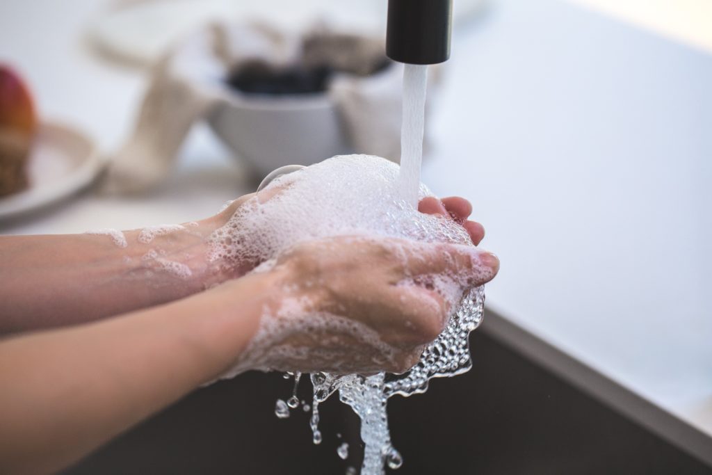 Wash hands with soap to prevent COVID-19