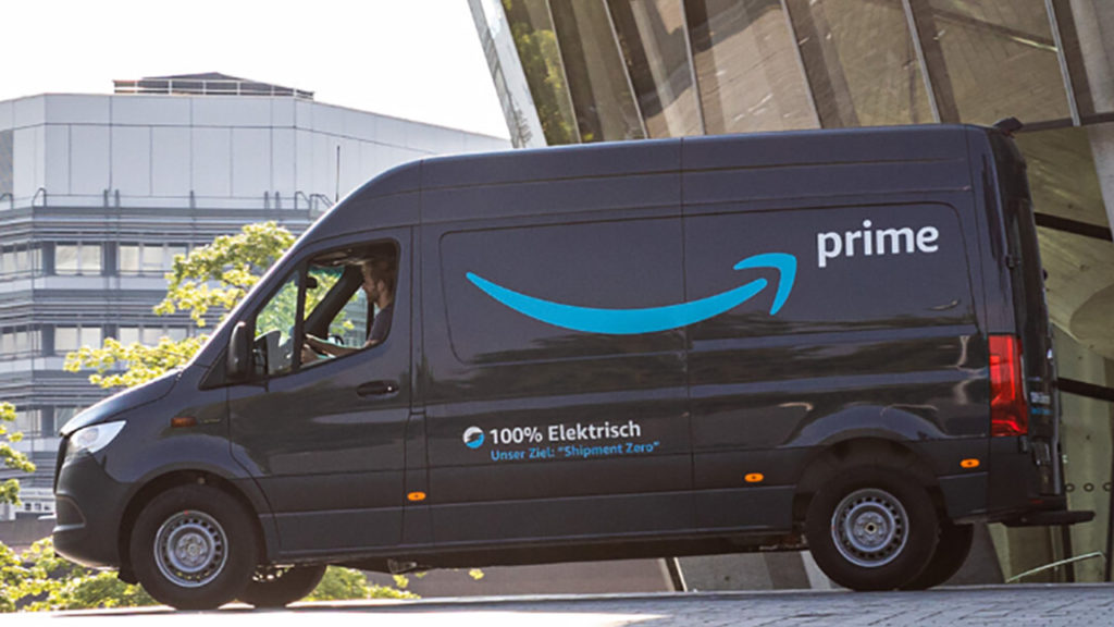 Electric vans for Amazon delivery