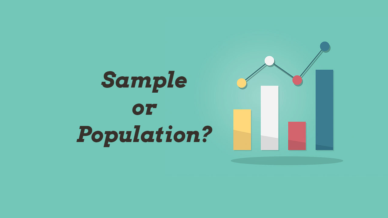 Are samples and population same or different?