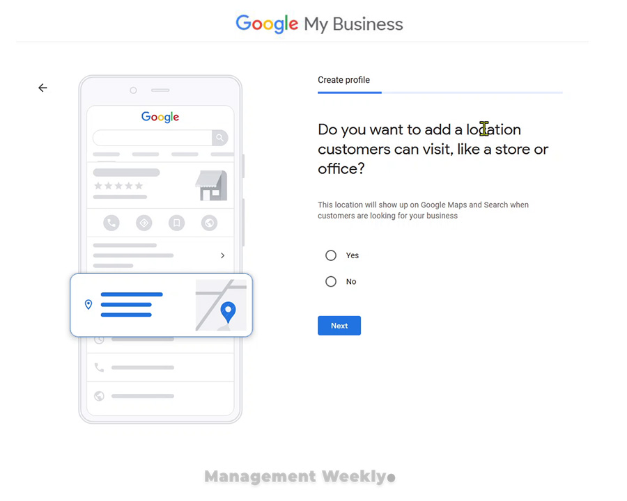 Enable store location if you want people to visit your business physically.